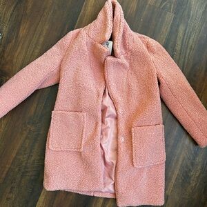 French Connection Blush Pink Teddy Jacket